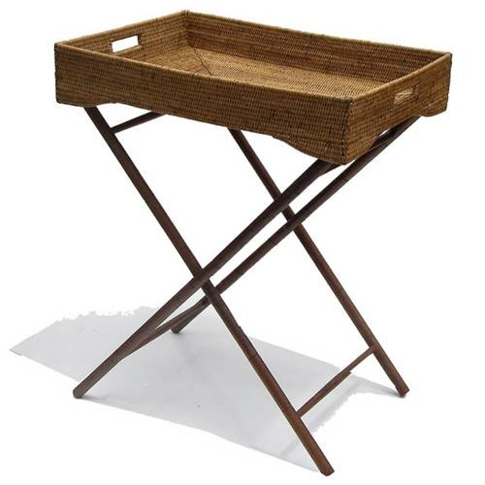 сервировочный столик на деревянных ножках