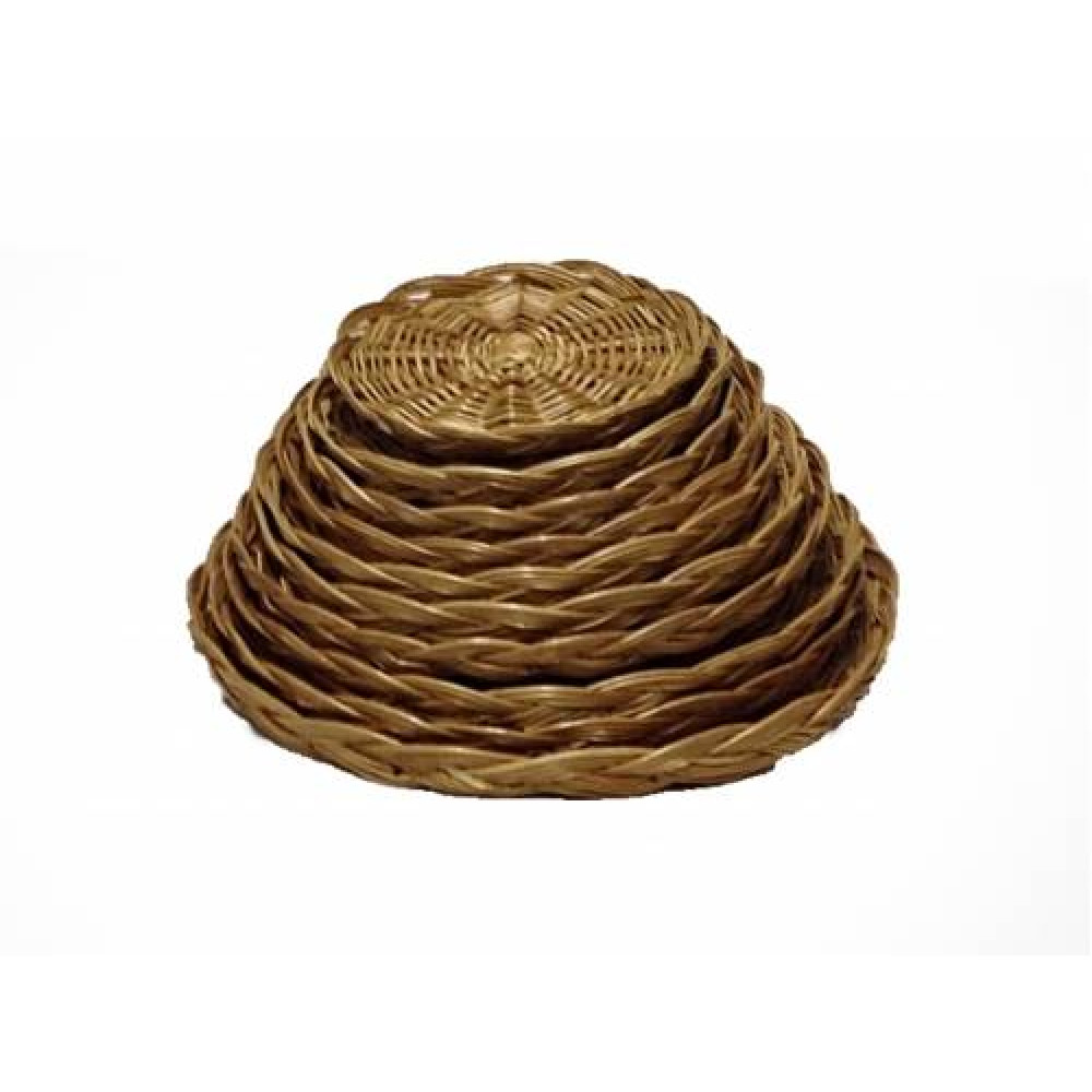 круглый плетеный лоток №4