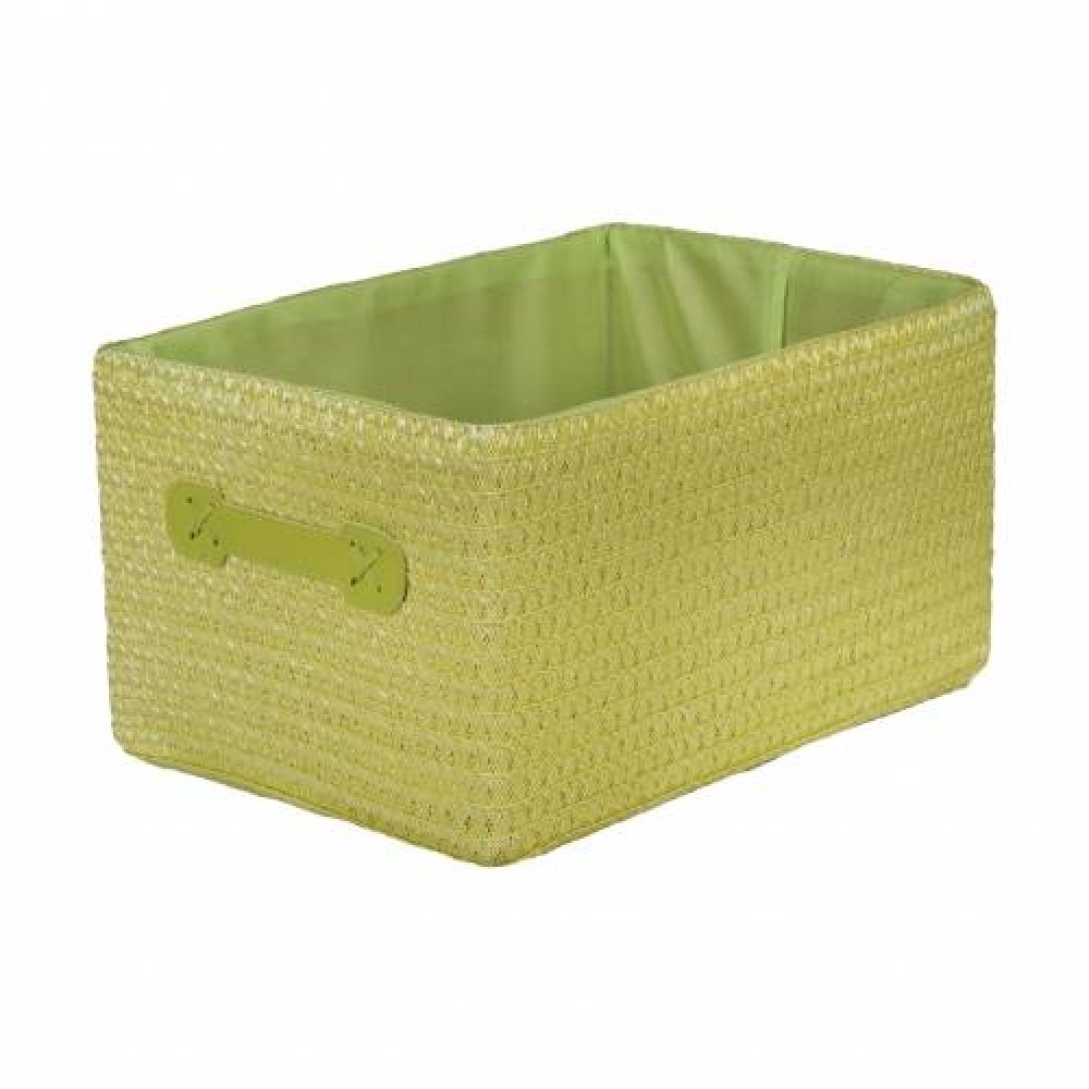 плетеный короб с тканевым вложением №2