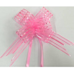 бант бабочка органза розовый