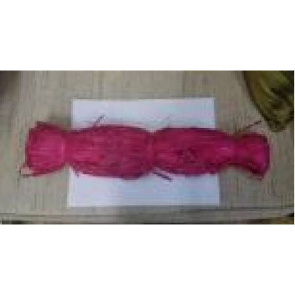 рафия натуральная малиновая