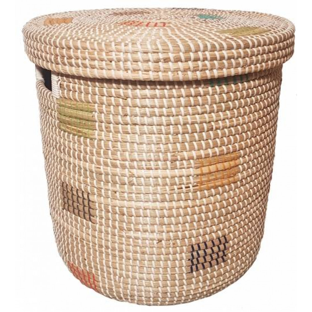 корзина плетеная с крышкой №4