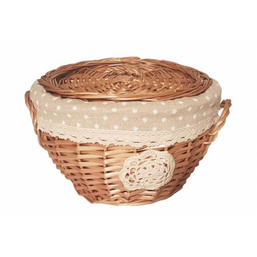 корзина плетеная из ивовой лозы №1