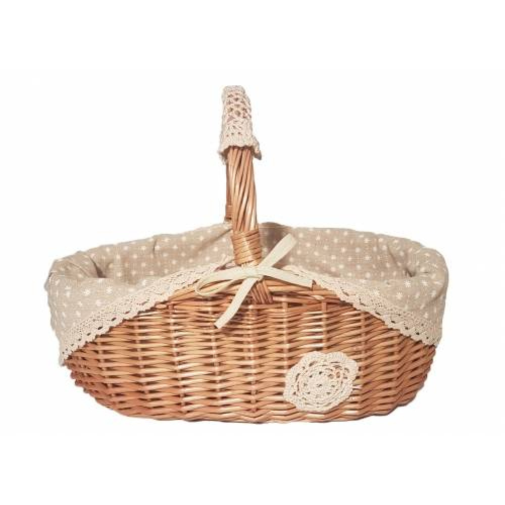 корзина плетеная из ивовой лозы