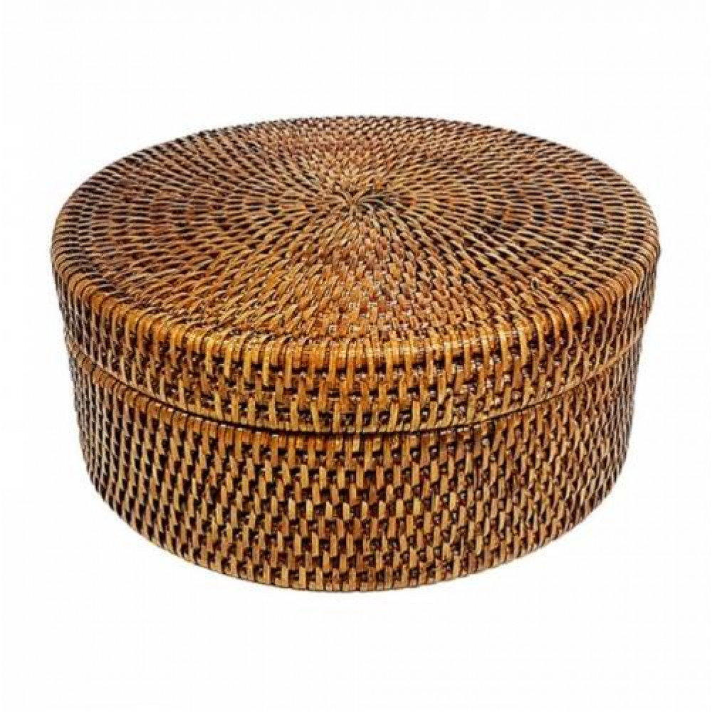 круглая шкатулка с крышкой №3