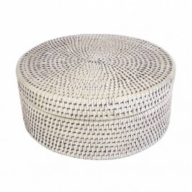 круглая шкатулка с крышкой №3