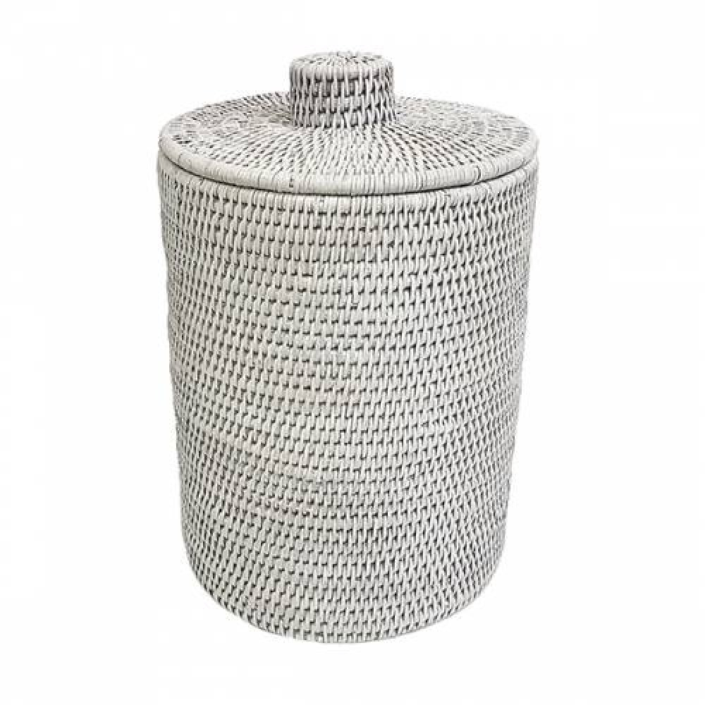 плетеный короб с крышкой