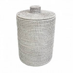 плетеный короб с крышкой