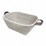 корзина для хранения с кожаными ручками №2