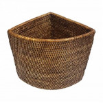 угловая плетеная корзина №2