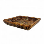 квадратный плетеный поднос №2