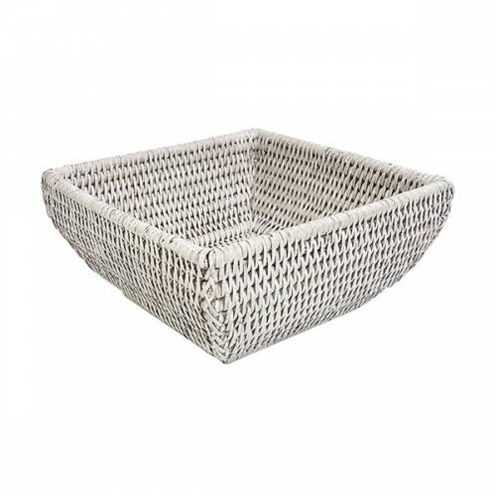 квадратная плетеная миска №3