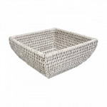 квадратная плетеная миска №3