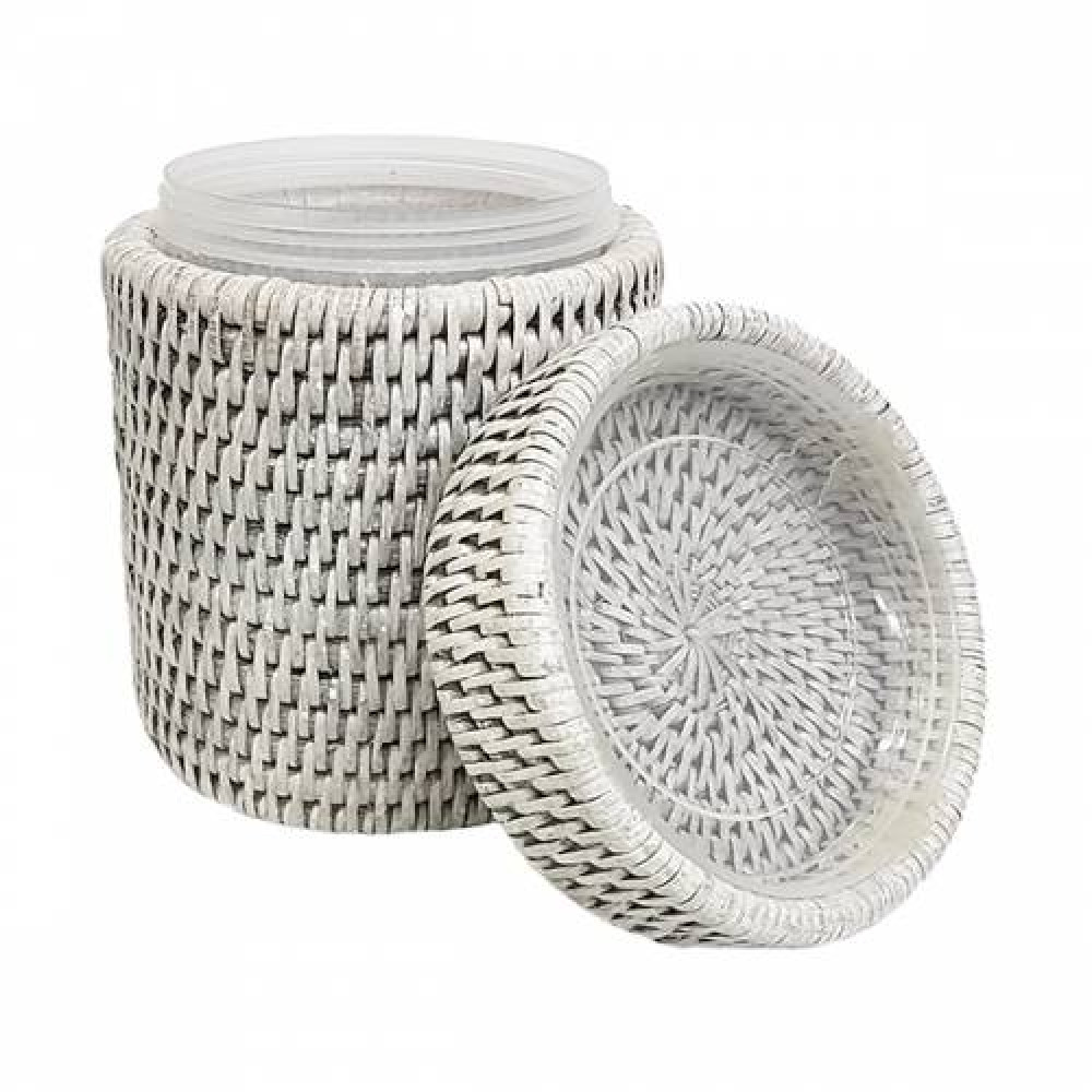 круглая коробка с крышкой и пластиковым вложением №3