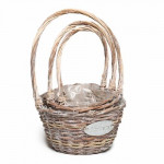 набор плетеных корзин