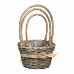 набор плетеных корзин