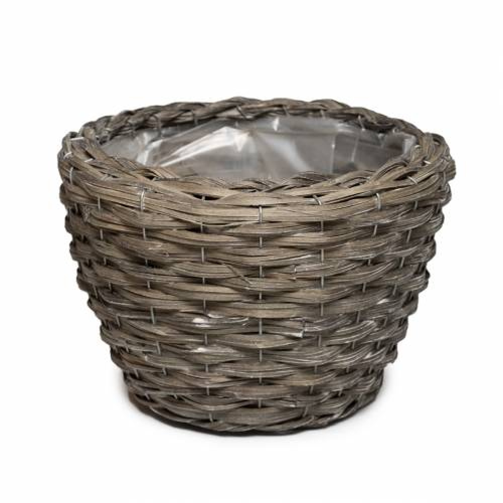 плетеное кашпо №3