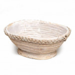 плетеная корзина-ваза