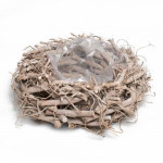 плетеная корзина-ваза