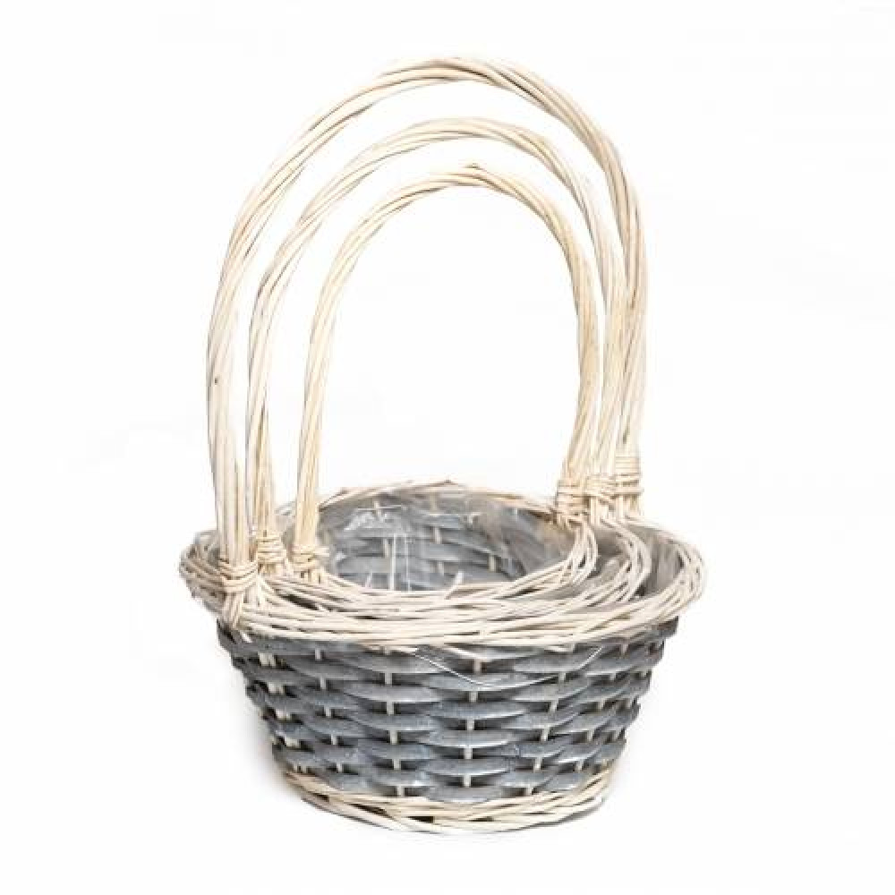 набор плетеных корзин