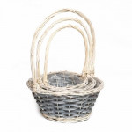 набор плетеных корзин