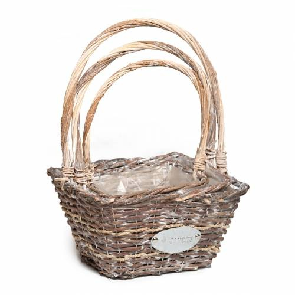 набор плетеных корзин