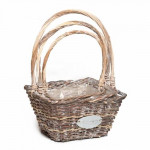 набор плетеных корзин