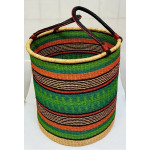 корзина с кожаными ручками