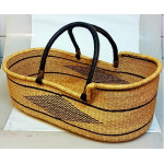 люлька плетеная с кожанными ручками