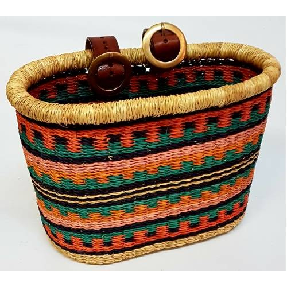 корзина для велосипеда с ремнями