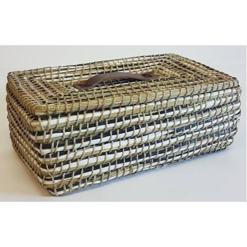 корзина плетеная №2 с крышкой